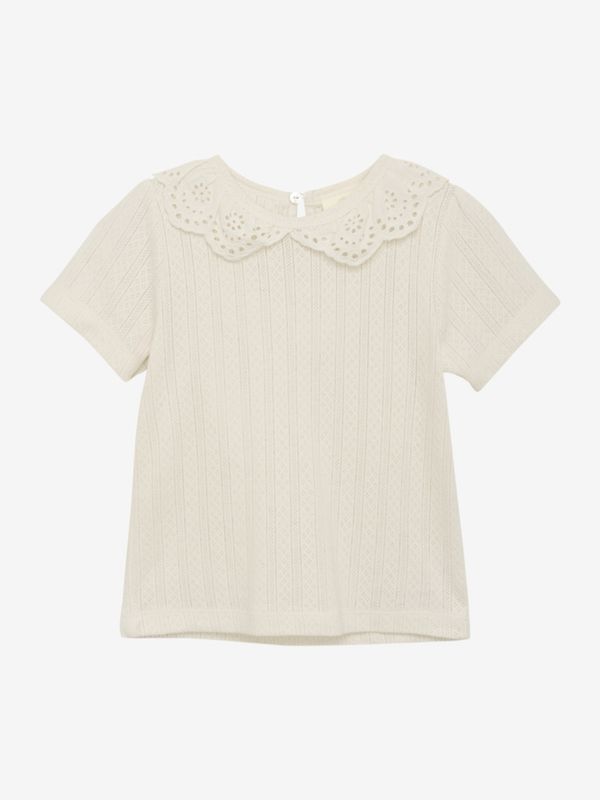 Minymo top pointelle eggnog