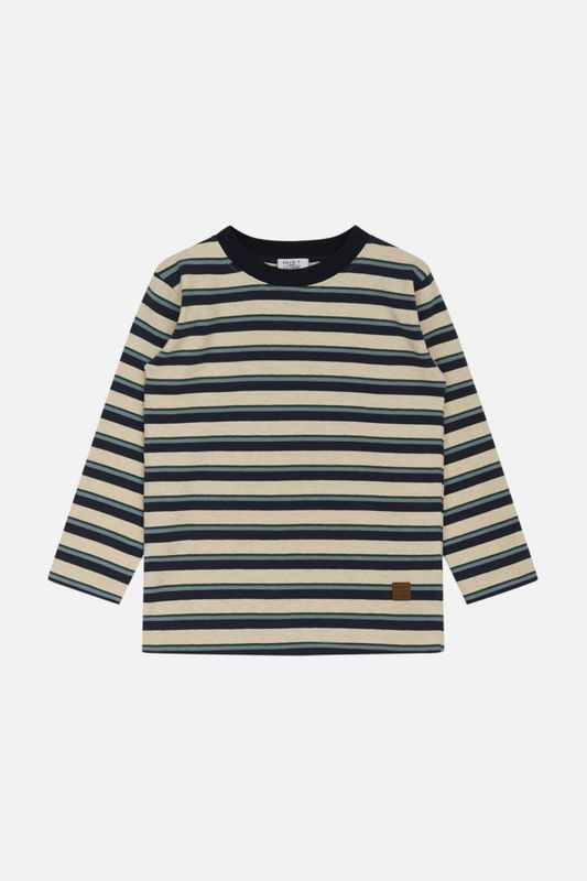 Hust & Claire Anton t-shirt LS striper blue night