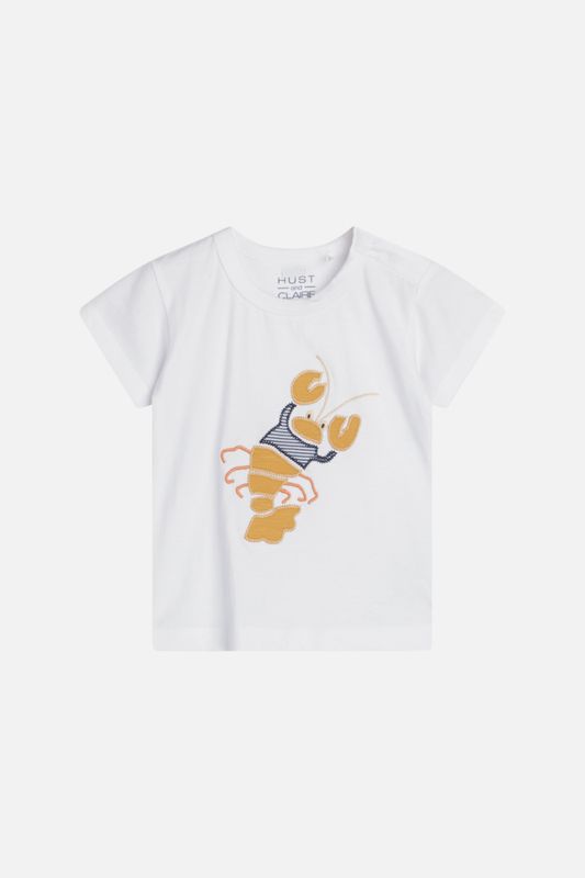 Hust & Claire Anker t-shirt lobster white
