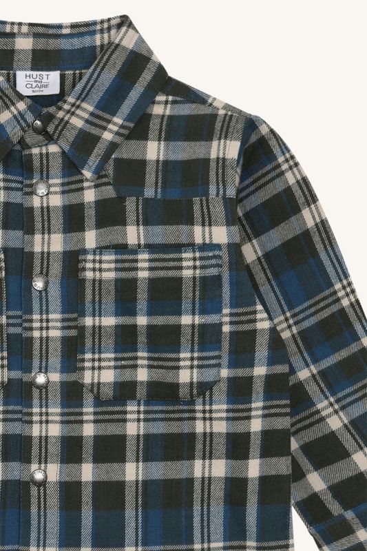 Hust & Claire Ravn shirt urban check deep ivy