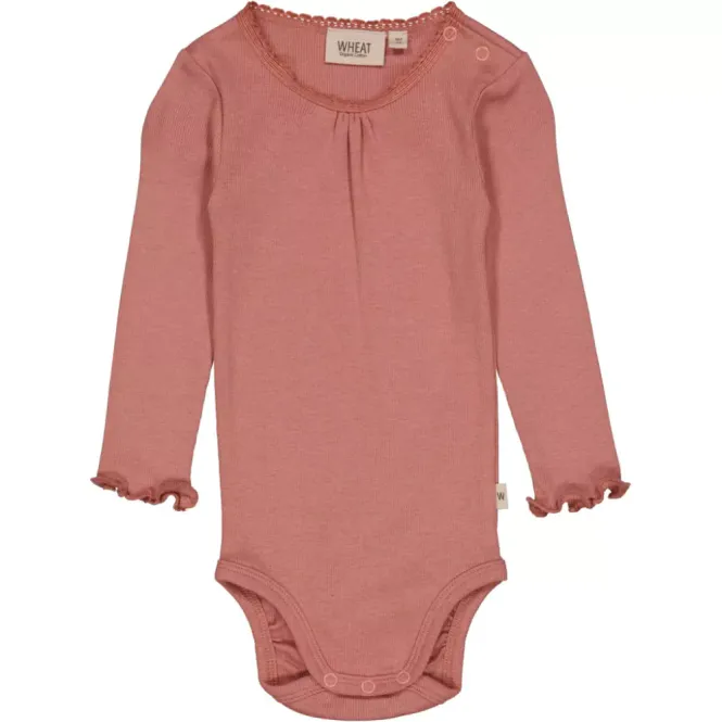 Hovedbilde Wheat body rib lace old rose