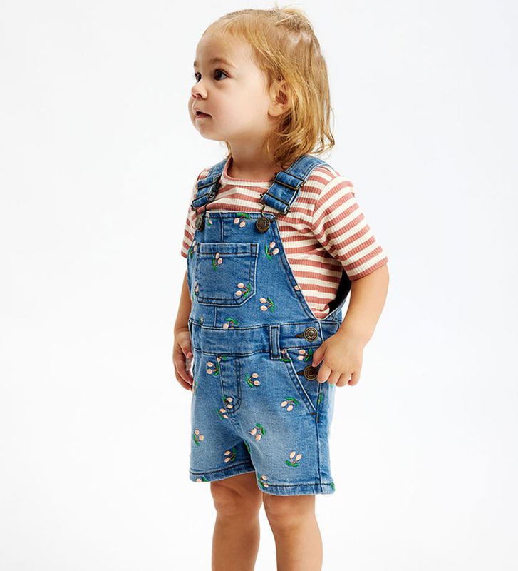 The New Ovia short denim dungarees denim