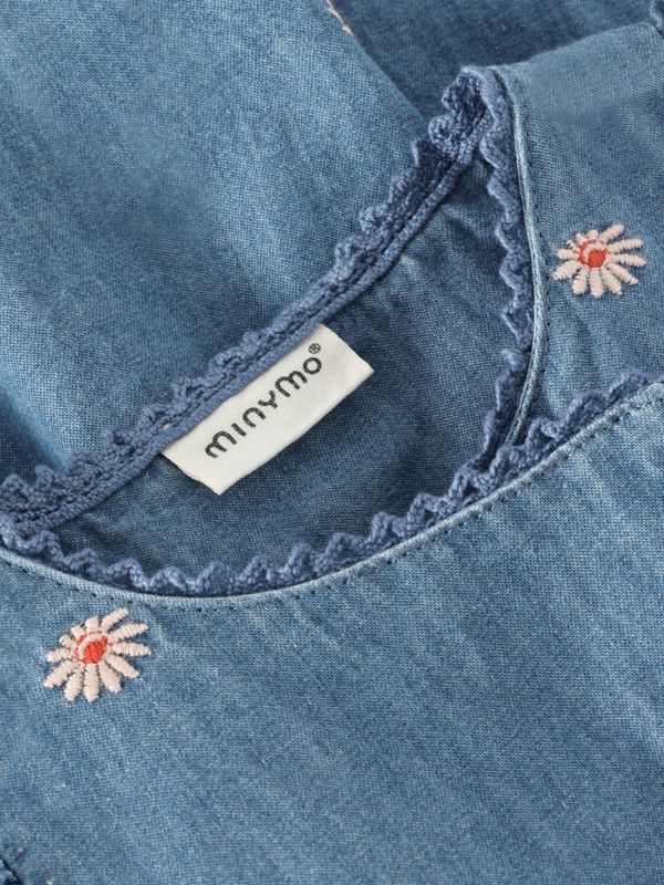 Minymo chambray dress faded denim