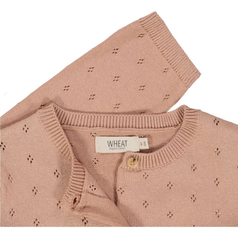 Wheat Maia cardigan rose dawn