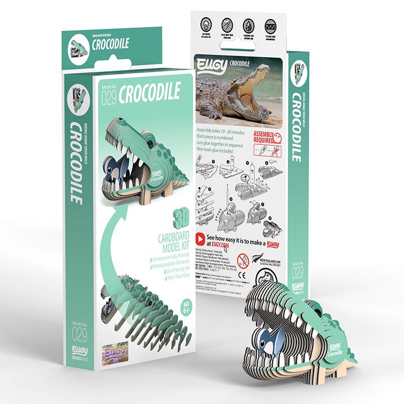 Eugy 3D byggesett crocodile