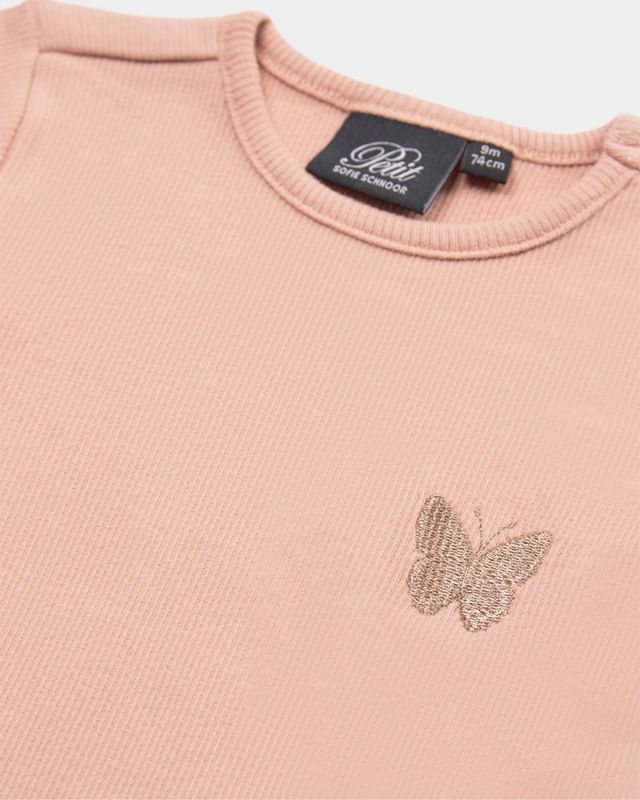 Sofie Schnoor rib t-skjorte light rose