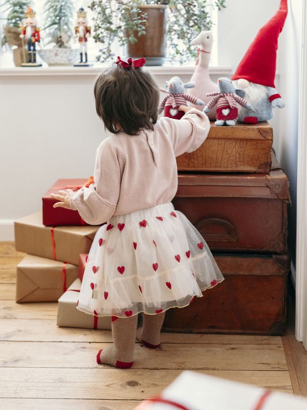 Hust & Claire Ninna tyllskjørt sand