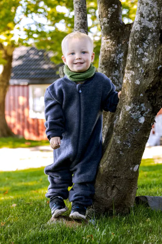 Salto Wooly ullfleecedress blå