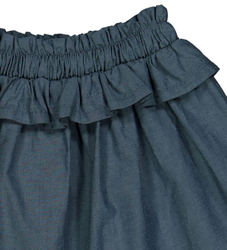 Musli chambray frill skirt