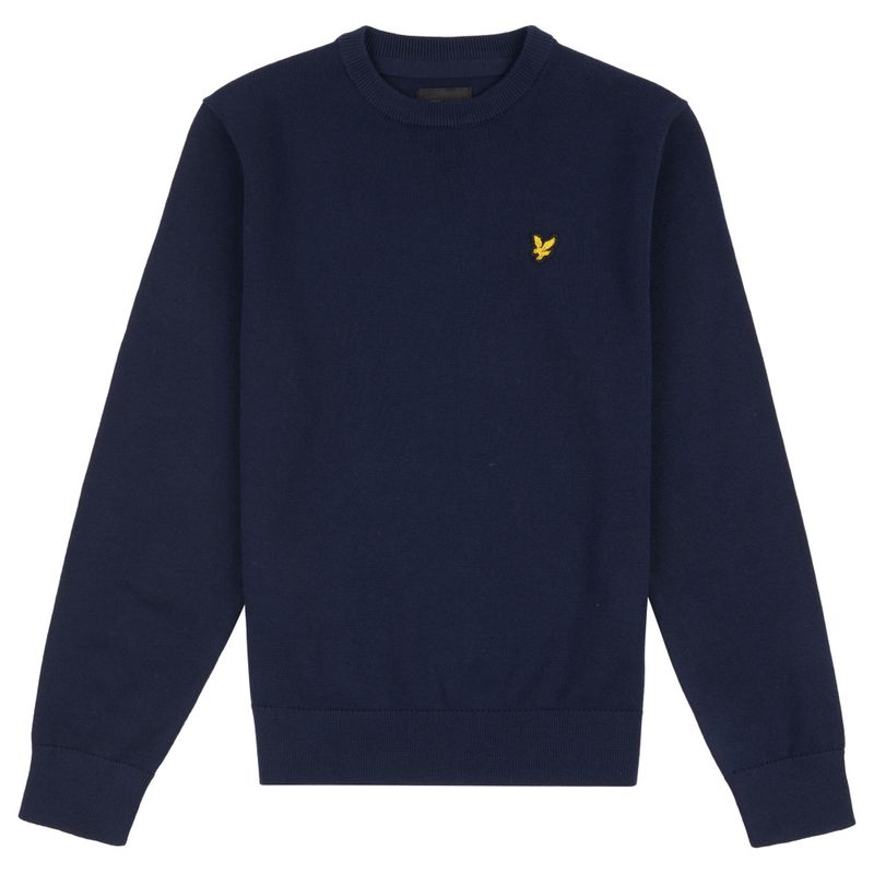 Lyle & Scott crew neck cotton genser navy blazer
