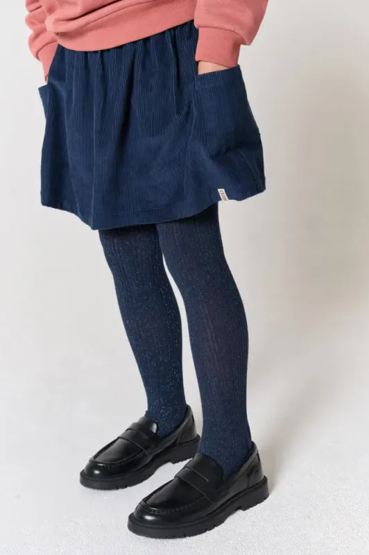 TND glitter tights navy
