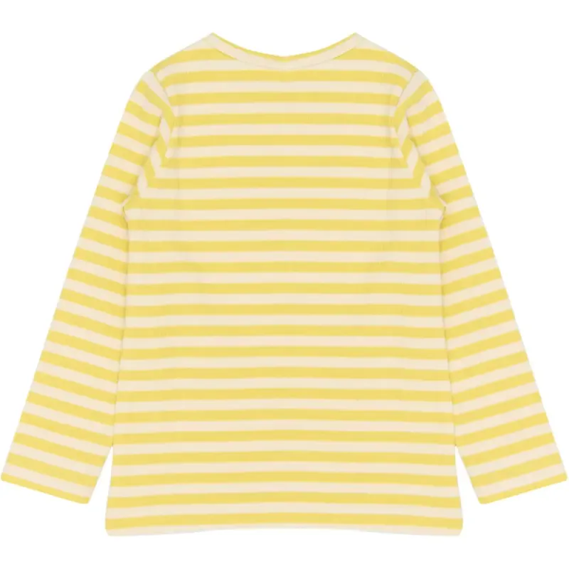 The New Fro LS tee dusky citron striped