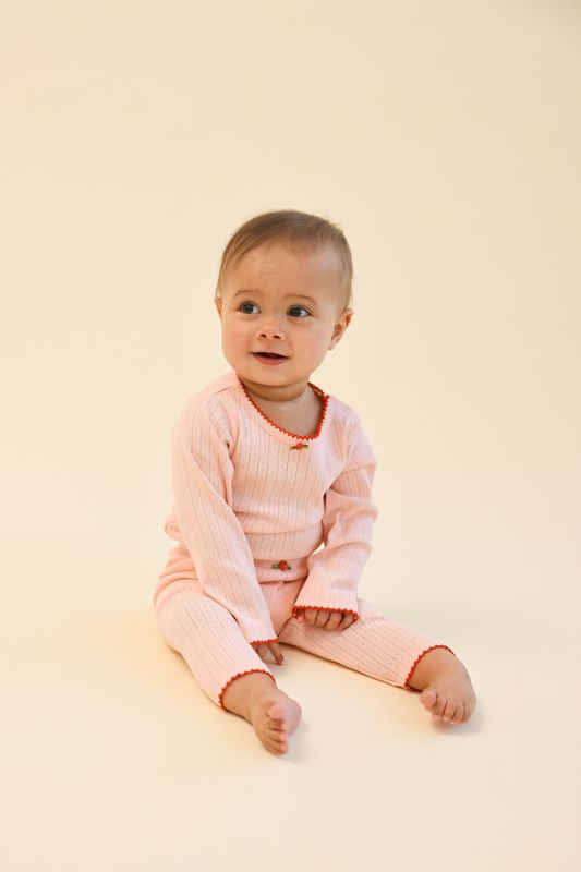 Floess Liva pointelle leggings soft rose