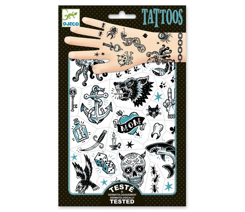 Djeco tattoveringer hodeskaller