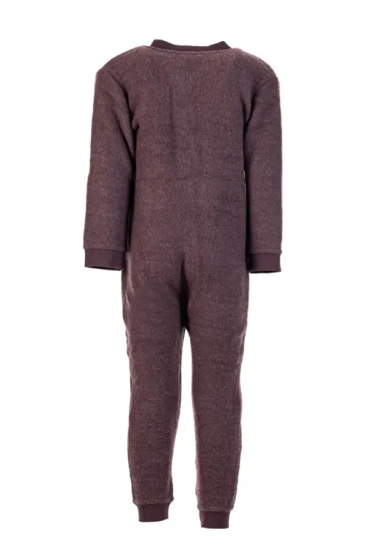Salto Wooly ullfleecedress burgunder